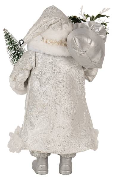 Weihnachtsmann Xmas&Grayson Weiß - Kunststoff - 10 x 27 x 16 cm