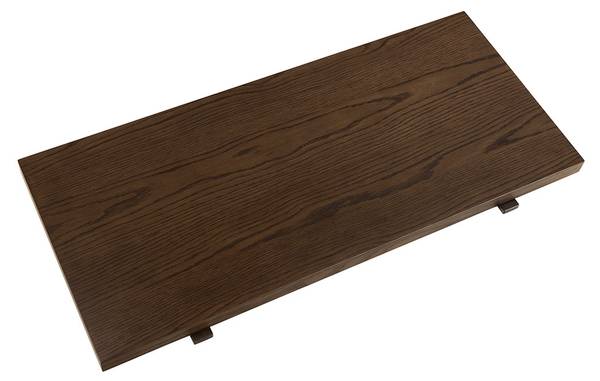 Rallonge de table A-Line Lot de 2 Gris - Bois manufacturé - 43 x 4 x 95 cm