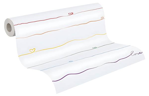 Vliestapete 381401-GU Weiß - Fleece - 53 x 1005 x 1 cm