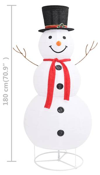 Sneeuwpop 3010067 wit - textiel - 1 x 180 x 1 cm