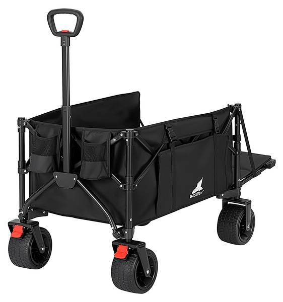 Bollerwagen TW033 Schwarz - Stahl - 60 x 100 x 123 cm