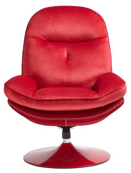 Sessel mit gerader Rückenlehne ILMACA Rot - Textil - 78 x 99 x 90 cm