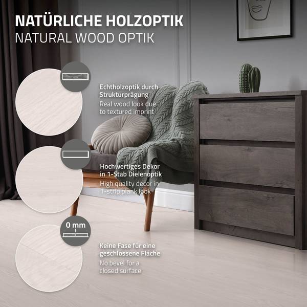 Klebevinylboden LIGNUM-L 80er-Set Anzahl Teile im Set: 80
