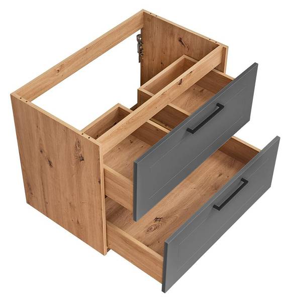 Schrank unter waschbecken MADERA CUW80 Beige - Melamin - 80 x 61 x 46 cm