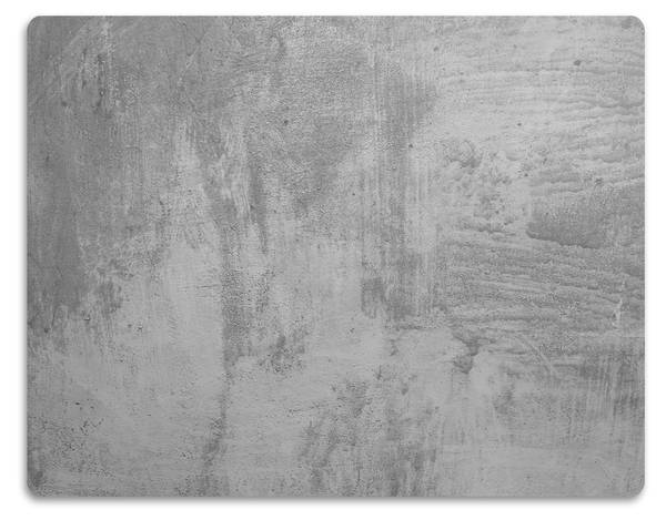 Futtermatte Grauer Beton Grau - Polyester PVC - 60 x 90 x 1 cm