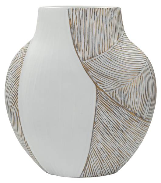 Vase Ho Chi Minh Weiß - Harz - 14 x 38 x 35 cm