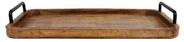 Serviertablett 1767853 Braun - Holzwerkstoff - 25 x 3 x 50 cm