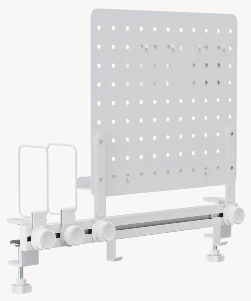 Schreibtisch-Organizer Sauda Weiß - Stahl - 9 x 50 x 50 cm