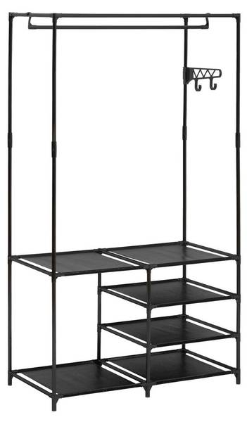 Portant à vêtements INTISSA Noir - Métal - 44 x 160 x 86 cm