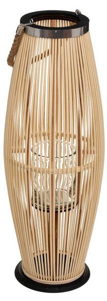 Laterne FIT Beige - Bambus - 27 x 104 x 27 cm
