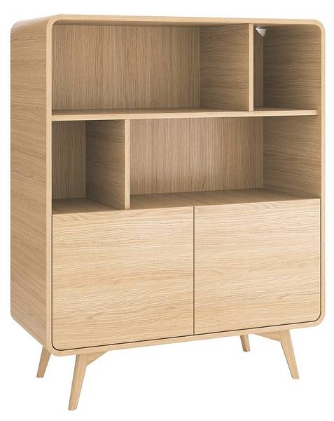 Bücherregal JALEMO Beige - Holz teilmassiv - 108 x 130 x 39 cm