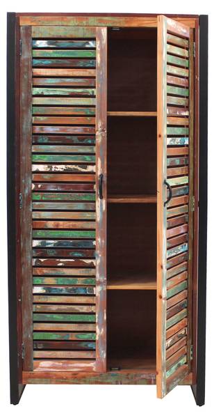 FIUME Garderobenschrank Albin Stahl - 90 x 180 x 45 cm