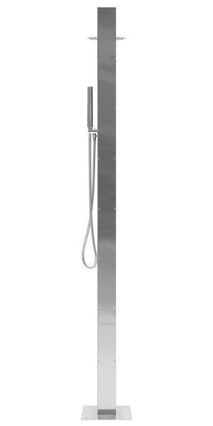 Buitendouche OLZAI zilver - kunststof - 26 x 210 x 46 cm