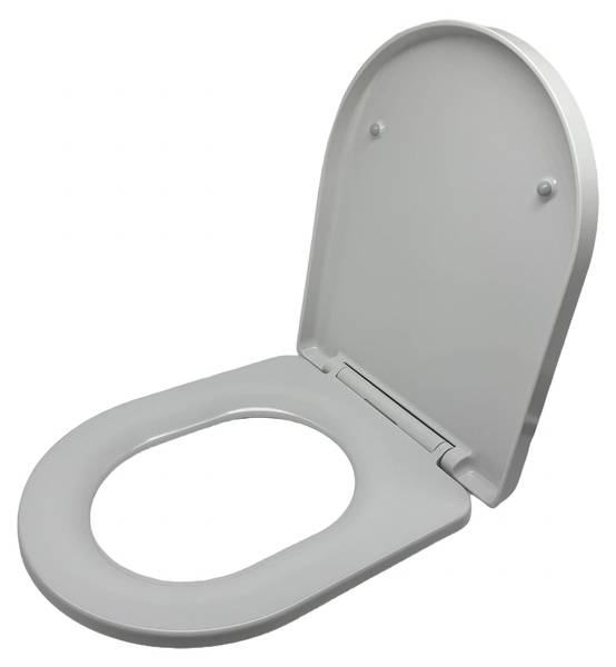 Toiletdeksel met afschuiffunctie wit