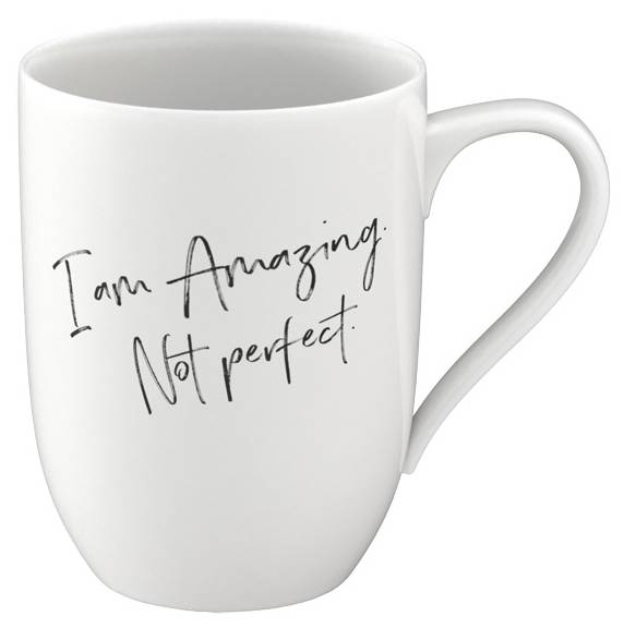Becher Amazing Statement Weiß - Porzellan - 8 x 11 x 12 cm
