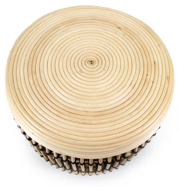 Beistelltisch Hawi I Beige - Rattan - 46 x 45 x 46 cm