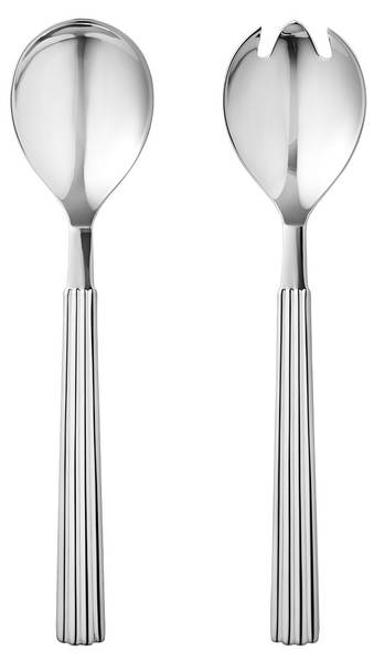 Salatbesteck Bernadotte 2er Set Silber - Metall - 4 x 23 x 23 cm