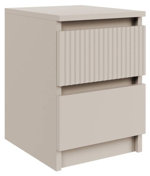 Nachtkastje SANDIA grijs - melamine - 30 x 44 x 36 cm