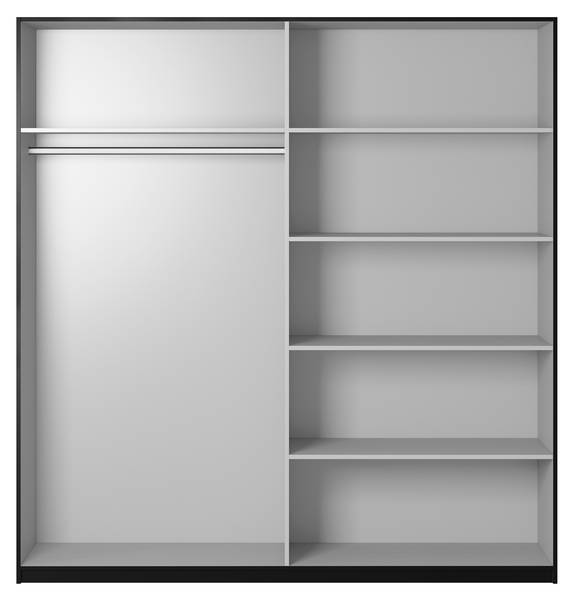 Kleiderschränk BETTINA 180 Schwarz - 180 x 210 cm