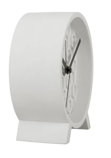 Wecker Honeycomb Weiß - Stein - 13 x 6 x 13 cm