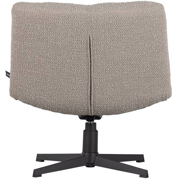 Fauteuil design Vinny Gris - Microfibre - Polyester - Polyéthylène - 75 x 80 x 75 cm