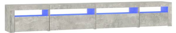TV-Schrank mit LED-Leuchten D532 Steingrau