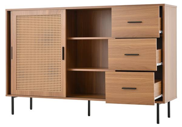 Sideboard Diapause Braun - Holzwerkstoff - 140 x 91 x 37 cm
