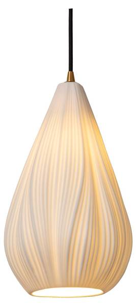 Pendelleuchten CINZIA Weiß - Metall - Porzellan - 156 x 170 x 56 cm