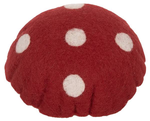 Dekoration Pilz Deco&Martin Rot - Textil - 12 x 15 x 12 cm