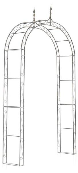 Rosenbogen Lenz Braun - Metall - 147 x 264 x 37 cm