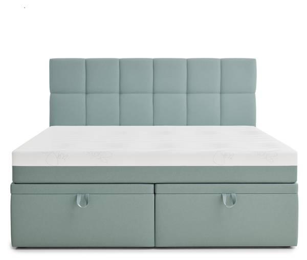 Boxspringbett Gotu Türkis - Liegefläche Länge: 160 cm