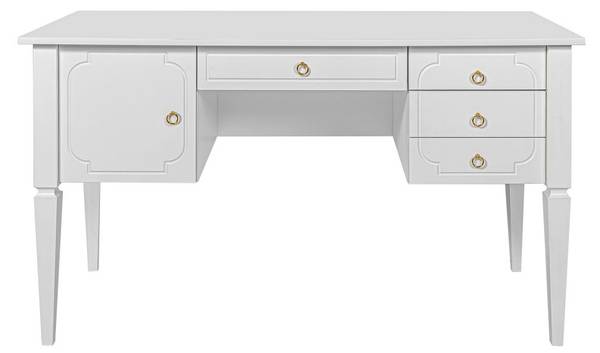 Kinderschreibtisch Royal Weiß - Holzwerkstoff - 132 x 78 x 60 cm