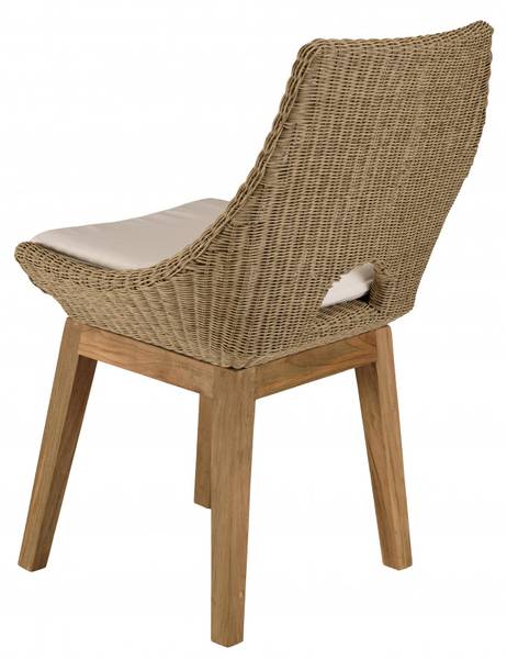 Gartenstuhl KALLY 2er Set Braun - Massivholz - 62 x 88 x 55 cm