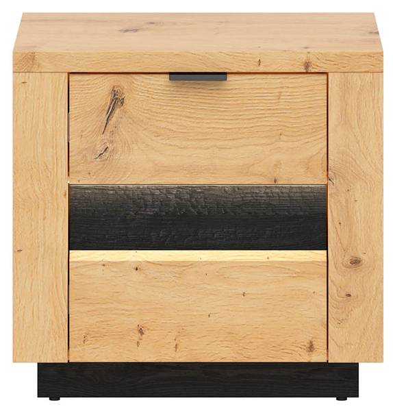 Nachtkommode Ostia Braun - Holzwerkstoff - 54 x 51 x 42 cm