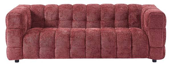 Sofa ohne Schlafmöglichkeit LERICI Rot - Textil - 213 x 72 x 89 cm