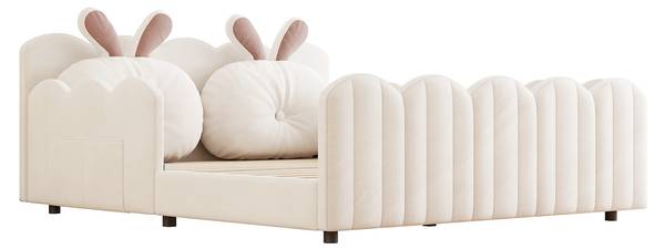Kinderbett K-731 Beige - Holzwerkstoff - 148 x 68 x 209 cm