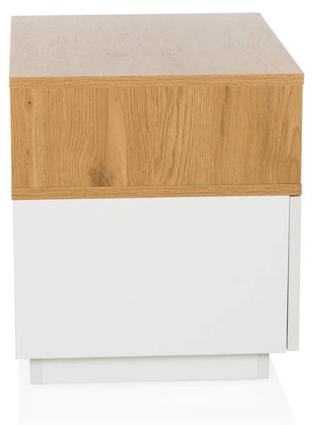 Beistelltisch MELMO Weiß - Holzwerkstoff - 50 x 45 x 40 cm