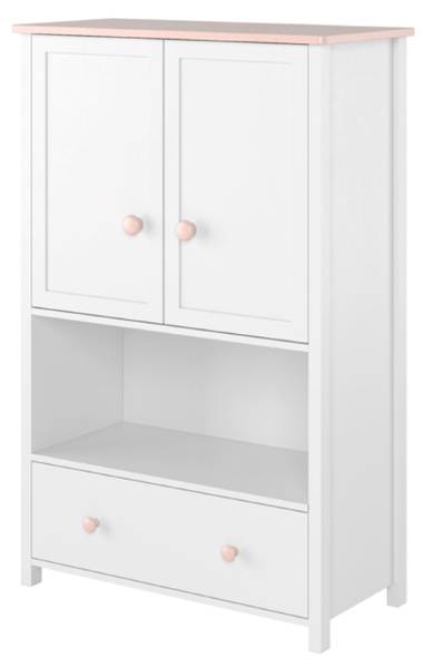 Highboard LUNA Weiß - Holzwerkstoff - 85 x 131 x 42 cm