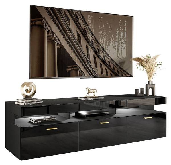 TV-Lowboard Vancouver W9.314 Schwarz