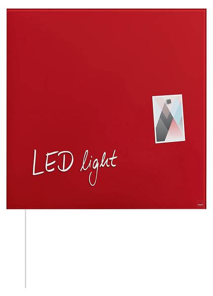 Magnettafel Artverum GL402 Rot - Glas - 48 x 1 x 48 cm