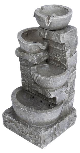 Gartenbrunnen 201601PT-EU Grau - Kunststoff - 39 x 85 x 40 cm