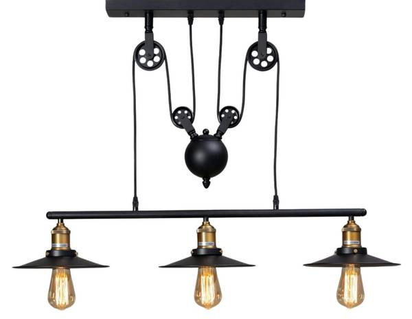 Hängeleuchte Piattino Schwarz - Metall - 22 x 150 x 88 cm