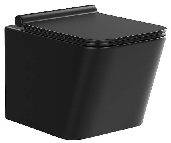 Hänge WC CLEMONA Schwarz - Keramik - 52 x 34 x 36 cm