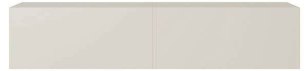TV-wandmeubel BISIRA grijs - deels massief hout - 140 x 30 x 32 cm