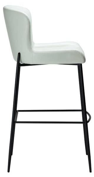 Barhocker Glamorous Weiß - Holz teilmassiv - 49 x 105 x 58 cm