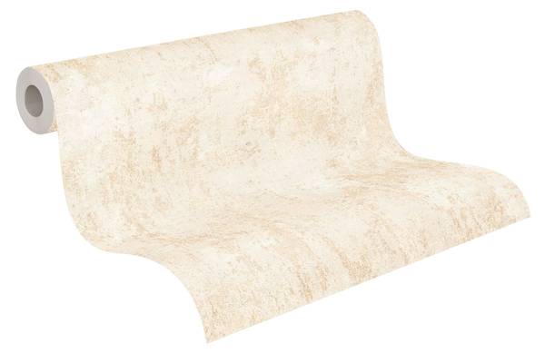 Vliestapete 4735 Stein Optik Beton Beige - Creme - Graumetallic