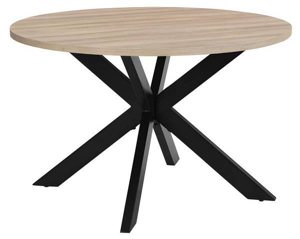 Esstisch TILKI Beige - Holz teilmassiv - 120 x 78 x 120 cm