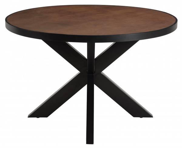 Esstisch BASILE Schwarz - Metall - 120 x 76 x 120 cm