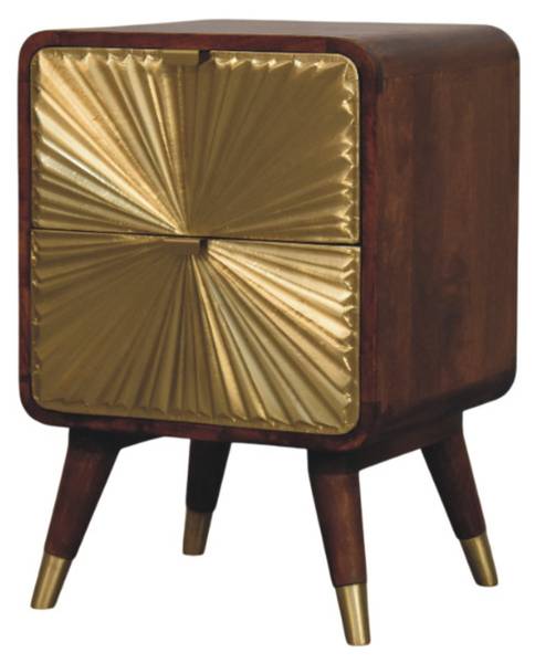 NACHTKASTEN Avora Braun - Mango - 40 x 60 x 35 cm