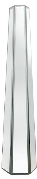 Vaas XZ1869 zilver - spiegelglas - 17 x 77 x 17 cm